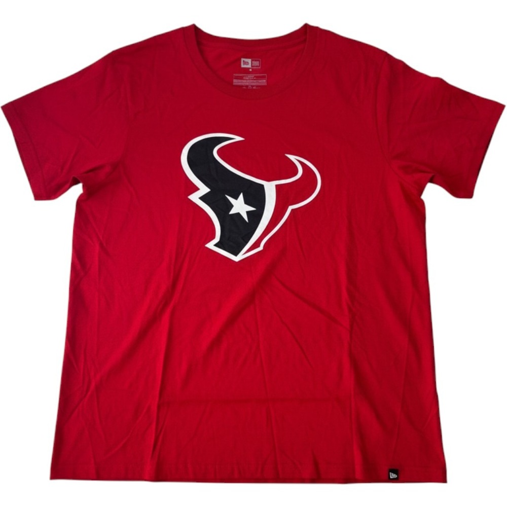 New Era NFL Houston Texans Womens Red Graphic Logo Tee Shirt XL NEW